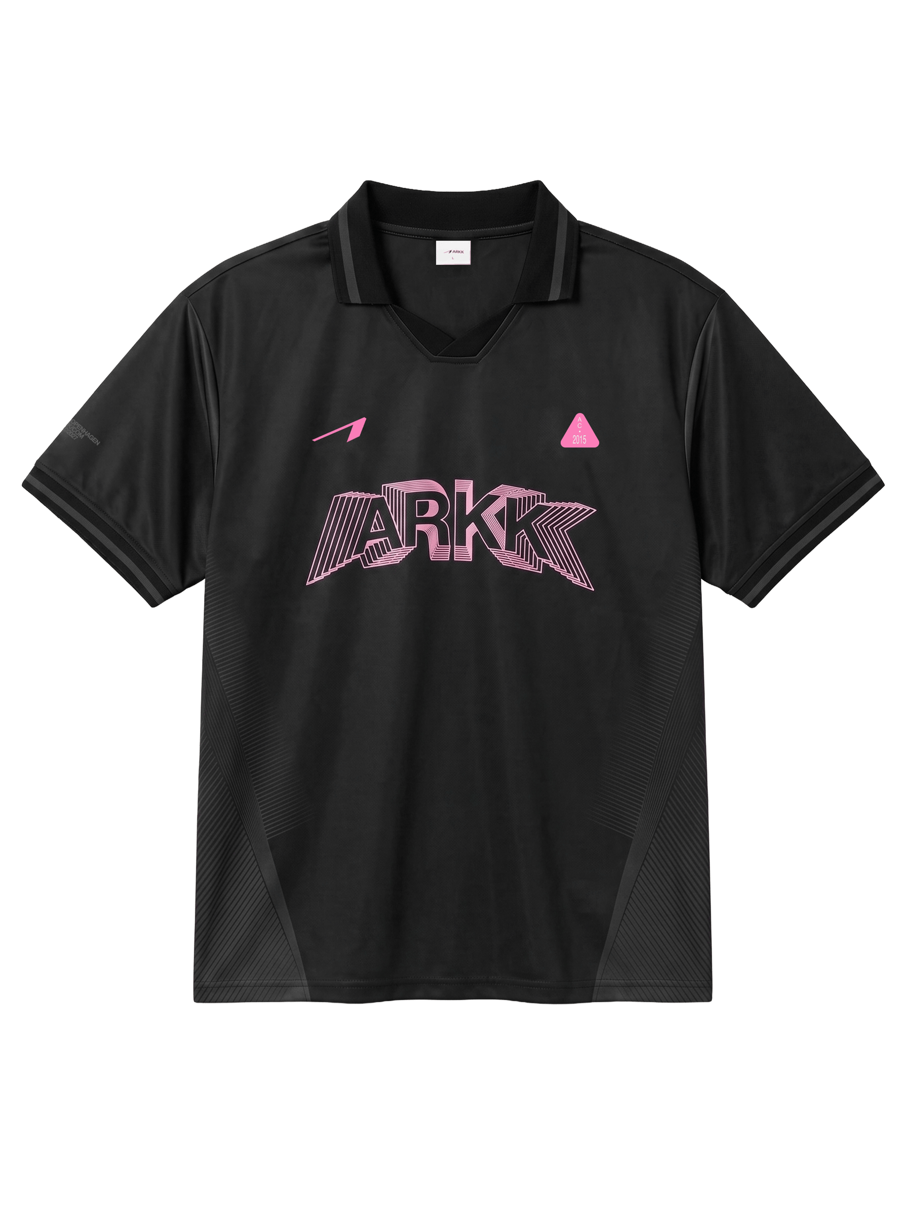 ARKK Apparel Football Shirt | Black Pink T-Shirt